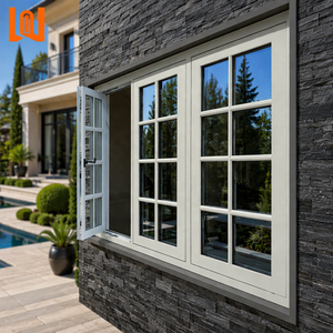 Commercial Double Glass Vinyl PVC Casement Windows