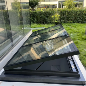 Customized Tempered Glass Roof Skylight With Blind And Roof Fixed Window