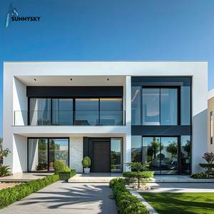 Sunnysky Modern Exterior Burglar Proof Floor to Ceiling Windows